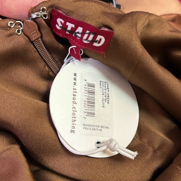 Staud Janet Open-Back Satin Maxi Dress - Picture 11 of 11